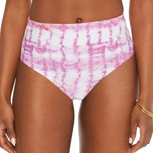 Bar III Summer Stripes High-Rise Bikini Bottoms
